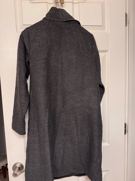 Nwt / J. Jill Gray Draped Open-Front Trench super soft Coat - Picture 3 of 10